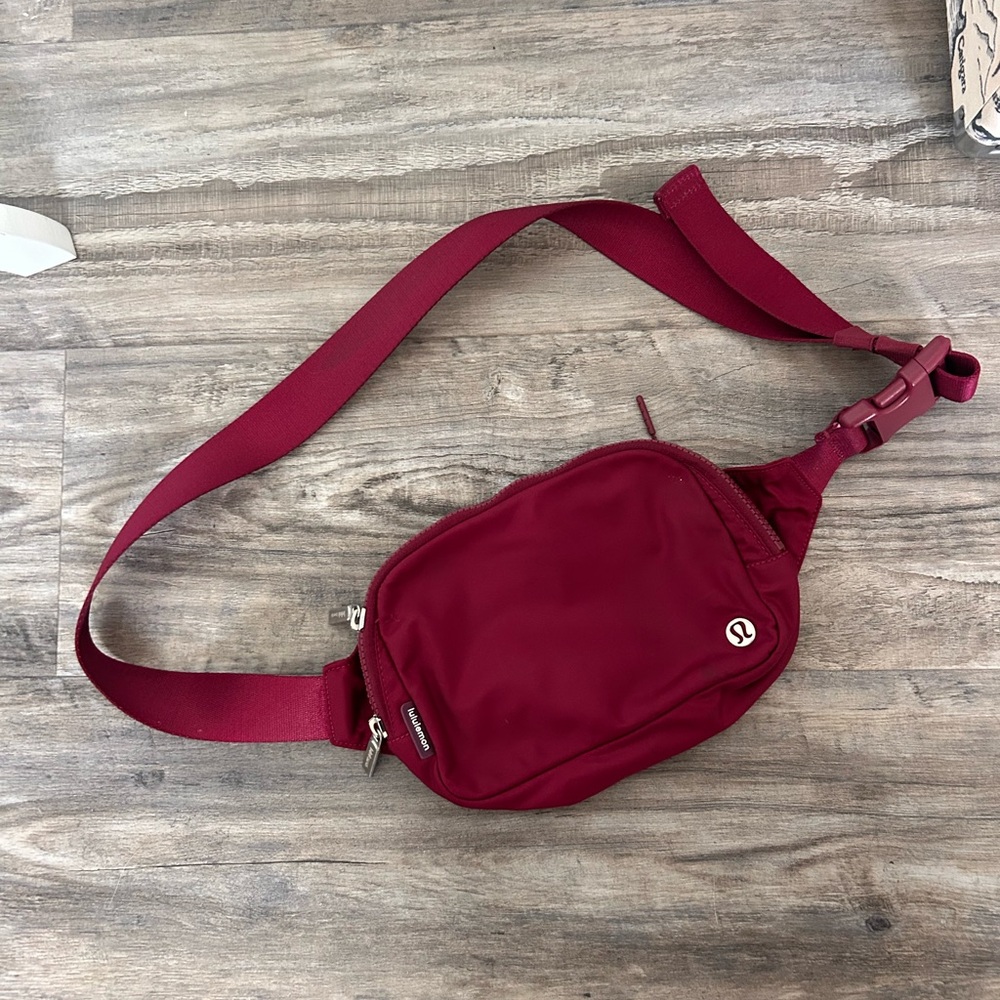 Lululemon Burgundy Belt Bag